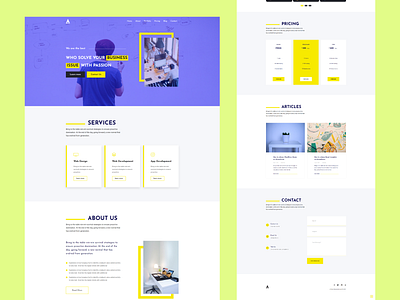 Agency and Portfolio landing page