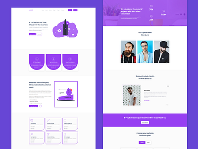 Lency - Agency & Business Landing page design