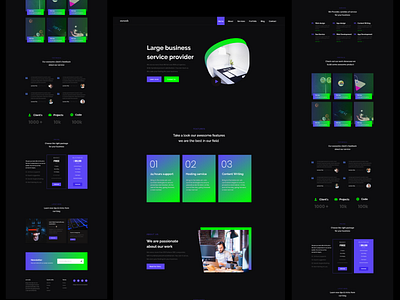 Awwab - agency home page design