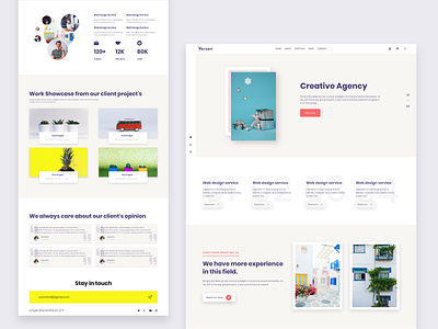 Creative agency landing page agency agency website design home page design landing page landing page concept ui ux web website