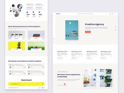 Creative agency landing page