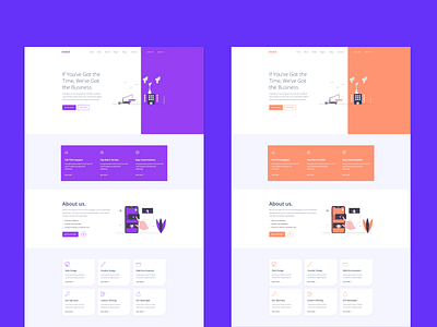 Omex - Responsive HTML Agency Template agency website design home page design landing page landing page concept multipage onepage ui ux web website
