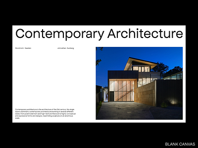 Contemporary architecture branding design flat minimal typography ui ux web web design web designer