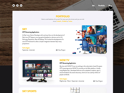 Website Portfolio personal personal brand portfolio react showcase ui web website