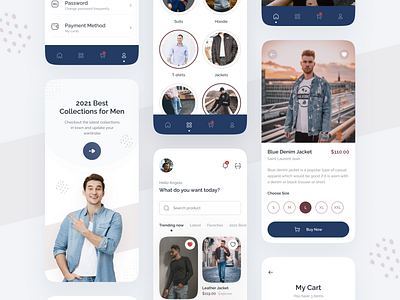 Men's Fashion Coleection UI Design Concept