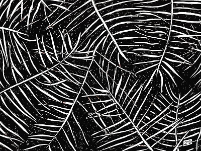 Big Leaves black branch drawing illustration ink leaf leaves pattern sketch sketchbook