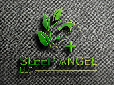 Sleep angel medical logo design banner branding cleanlogs creative logo design facelogo flat graphicdesign hospitallogo illustration latterlogo logo logodesign medical logo medicallogs minimal modernlogo posters typography vector