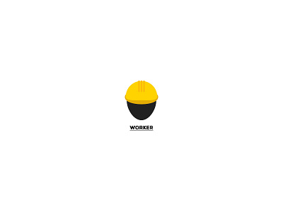 Worker black grey vector vectorial work worker yellow