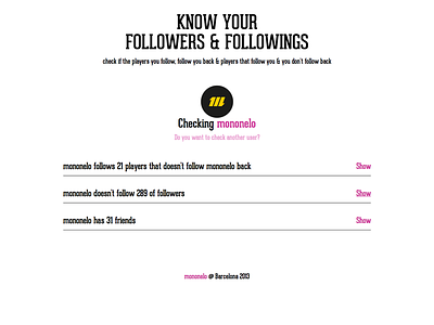 Check Dribbble check dribbble followers following friends users