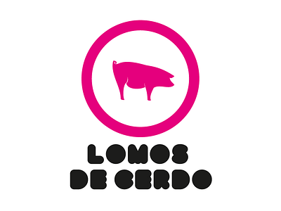 What do you think about this logo? cerdo logo lomos pig pink