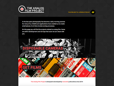 The Analog Film Project analog film project web website