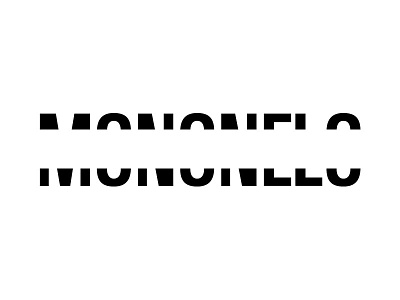 Some gap in de middle logo monogram mononelo name