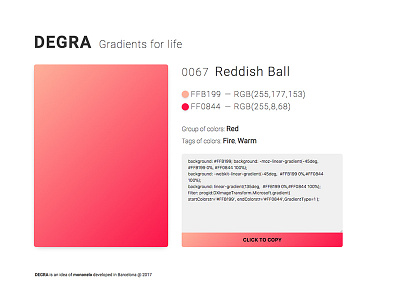 Degra – Gradients for life code css degra embed gallery gradients life project