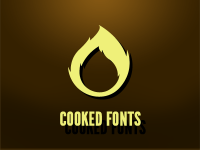 Cooked Fonts logo cooked flame fonts free logo mononelo typography