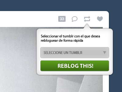 Proposal of reblog functionality on Tumblr