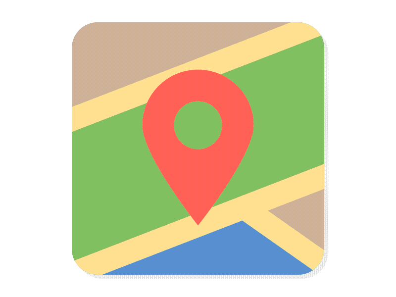 Google Maps Icon Redesign and Colorized [Animated]