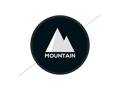 Mountain fake logo mountain