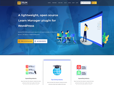 JSLMS Addons Theme branding design logo ui ux web website