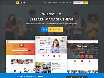 JSLMS theme app branding design logo ui ux vector web website