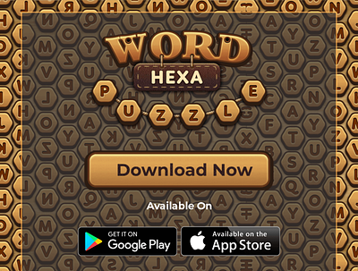 Word Hexa Puzzle Game- Ecard app branding design logo logo design ui ux vector web website
