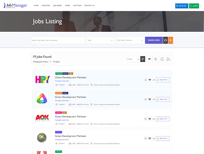 Job listing style employer job job desing job list job listing job portal jobs jobs design jobs info jobs portals jobseeker listing online job portal themes