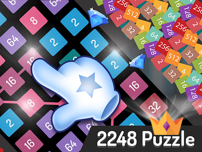 2248 - Number Puzzle 3d animation branding design game graphic design illustration logo motion graphics typography ui vector website