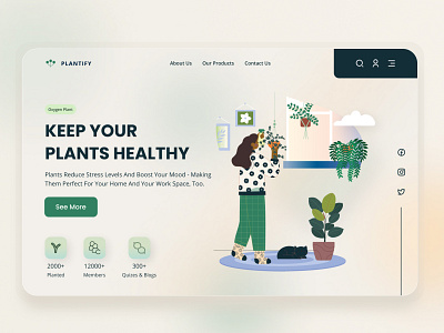 plant graphic design ui