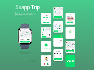 SnappTrip (Apple Watch) 3d animation branding graphic design logo motion graphics ui