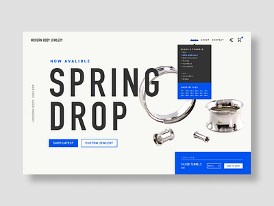 Body Jewelry Site ui uidesign web webdesign