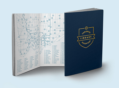 Toronto Library Passport graphic design