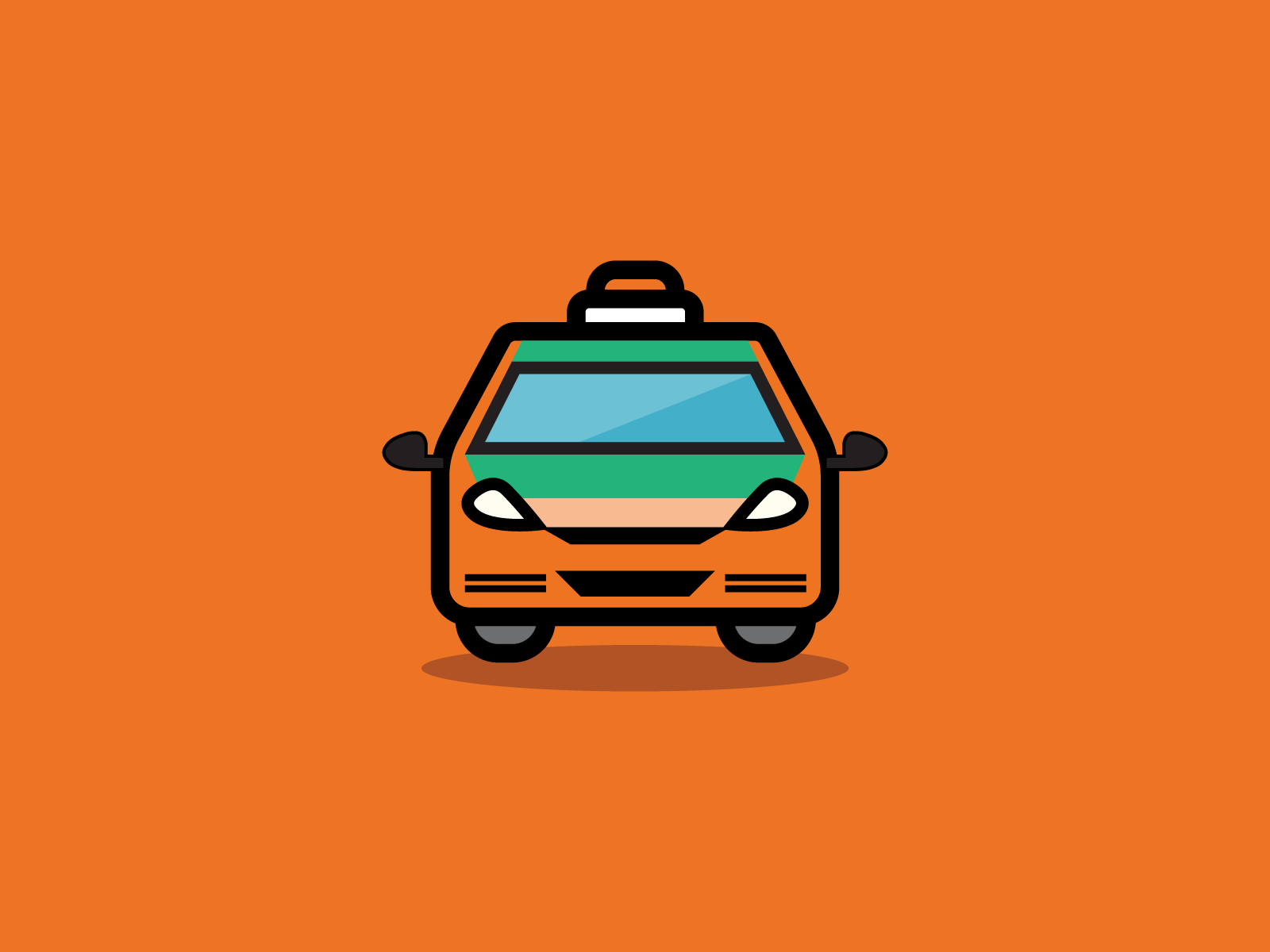 Toronto Taxi Illustration