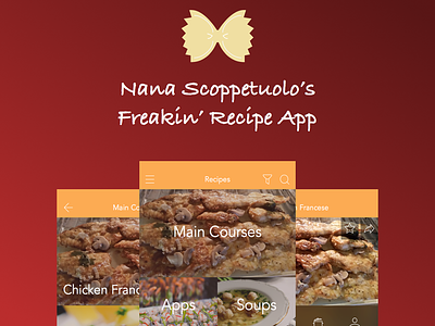 Nana's Recipes App app ios nana recipe recipes scoppetuolo