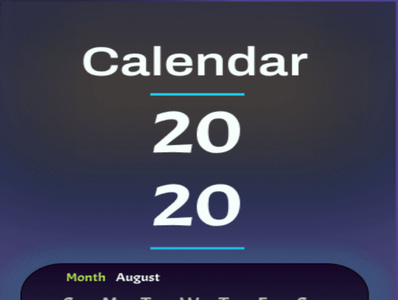 Calender by Sheikh Muhammad Ahsan on Dribbble