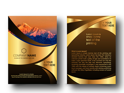 Professional Company Brochure cover design.