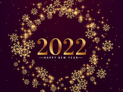 New year greetings poster card design