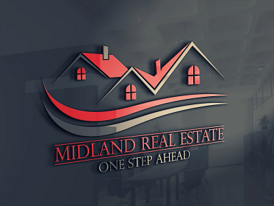 Modern and minimalist real estate logo design