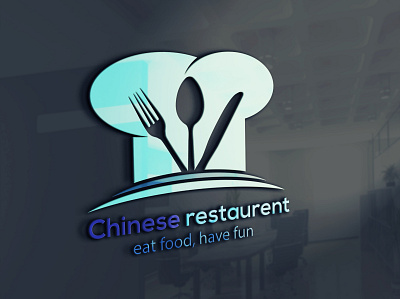 Modern blue eye catchy restaurant logo design 3d 3d logo design aesthetic logo design blue eye catchy logo design branding design facebook post design food logo design graphic design illustration logo minimalist logo design modern logo design professional logo design restaurant logo design ui