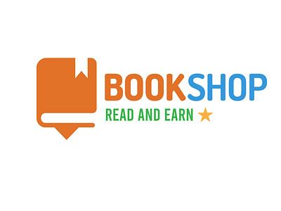 Bookshop & library logo design