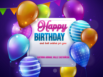 birthday wishcard & postcard design