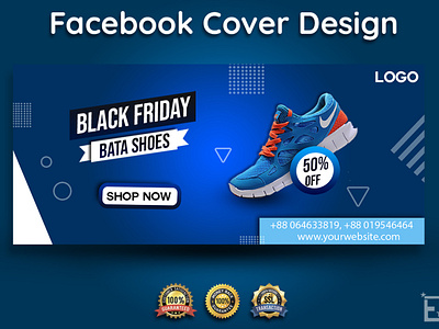 Facebook cover photo design 3d 3d logo design aesthetic logo design branding design facebook post design graphic design illustration logo ui