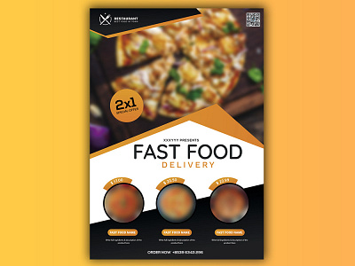 Professional fast food social media post design