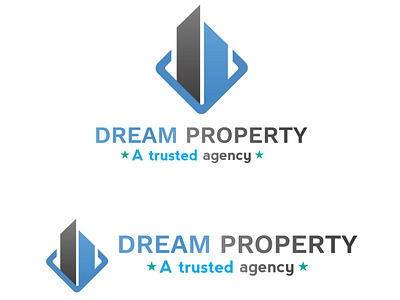 Modern minimalist real estate logo design