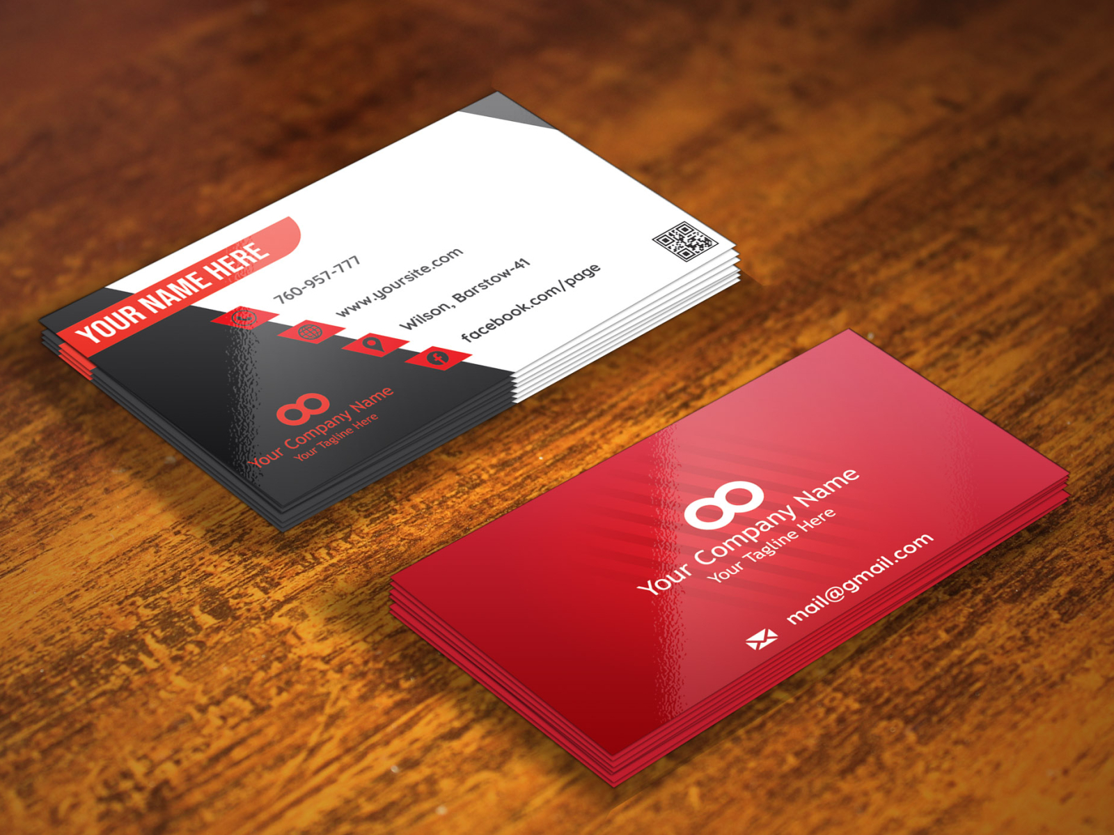 Modern minimalist business card design by Mustafa Sadik Seraji-3d ...