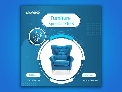 Furniture social media post design