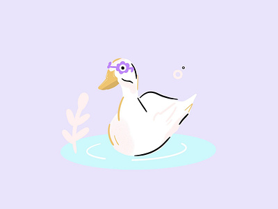 Duck duck illustration drawing duck illo illustration sketch