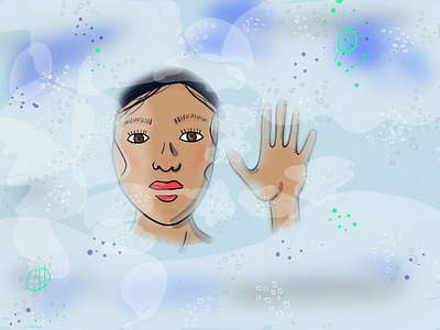 Experimenting with fog and layers art digital fog illustration layers woman