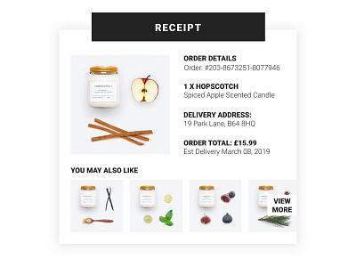 Daily UI Challenge 017 - Receipt