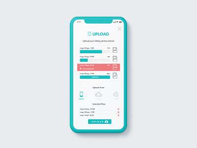 Daily UI Challenge 031 - Upload