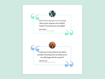 Daily UI Challenge 039 - Testimonials 100 day ui challenge adobe xd clean daily ui daily ui 039 daily ui challenge dailyui dailyui 039 design layout minimalist mobile design quotes testimonial testimony ui ui ux uidesign uipractice web design