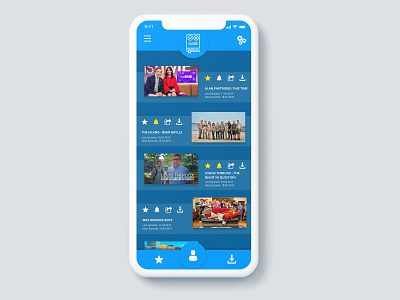 Daily UI Challenge 044 - Favourites 100 day ui challenge adobe xd app design clean daily ui daily ui 044 daily ui challenge dailyui dailyui 044 design favourites layout minimalist mobile design tv guide ui ui ux uidesign uipractice web design